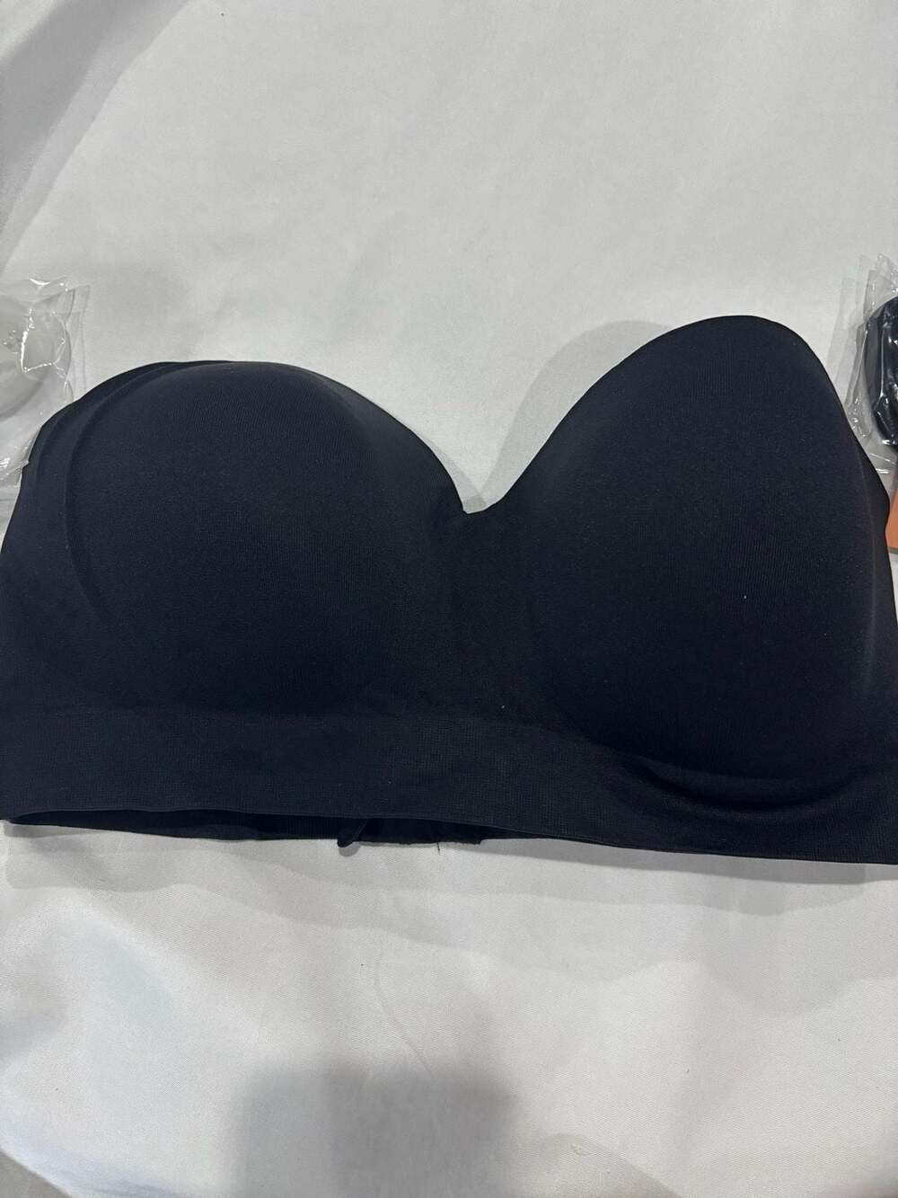 Shapermint Essentials Sweetheart Wireless Strapless Bra Black Size L